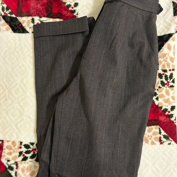Harve Benard Pants - Harve Benard Women's Gray Pinstripe Trousers